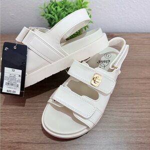 Art Class White Kids Sandals with Buckle